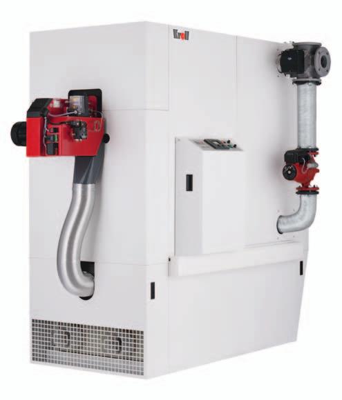 The Kroll fully condensing boiler unites the highest efficiency with high environmental considerations. The residual energy of the flue gases will be utilised via heat recovery.