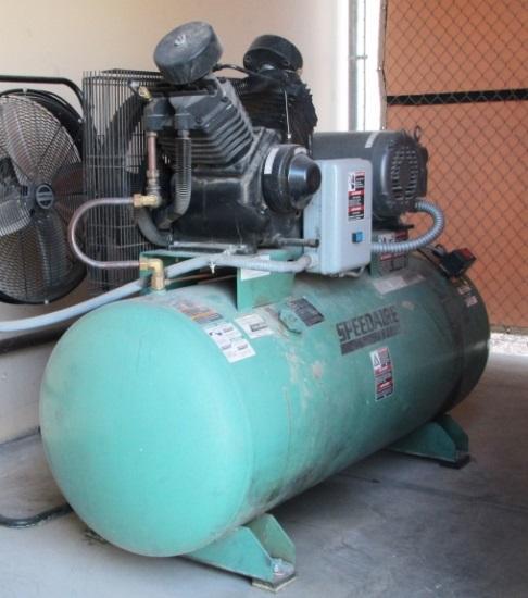 Thermostatically controlled circulating system, 10 HP Air Compressor