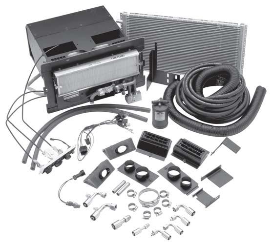 FACTORY TYPE DROP-IN EVAPORATOR KIT FREIGHTLINER, FORD, STERLING - CARGO SERIES TRUCKS 1990 and ON An integrated air conditioning package for the LCF Freightliner, Ford/Sterling Cargo applications.