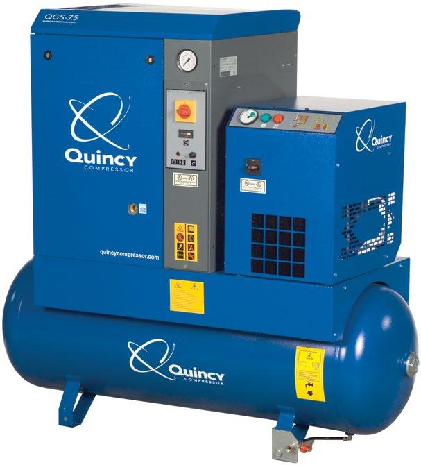 QGS 5-30 HP Belt Drive rotary screw technology for every application Quincy understands the critical nature of your compressed air system to maintain production while simultaneously ensuring the