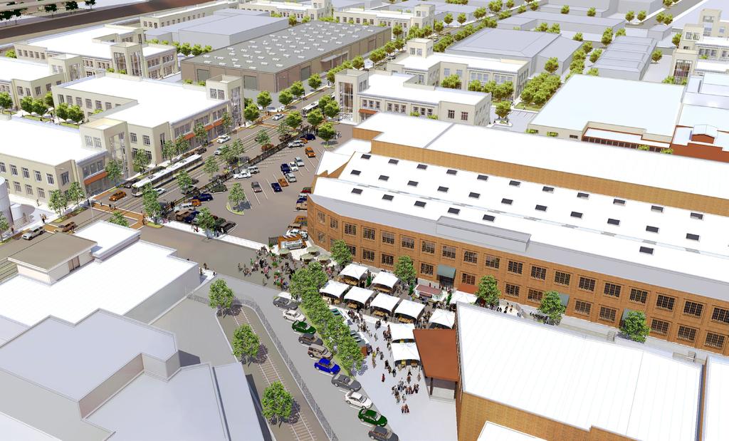 Fig A-5: Proposed Development at 3rd Street and Linden Street Adaptive reuse and preservation of