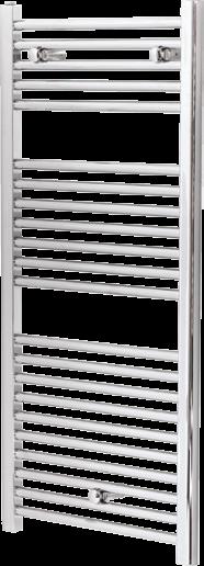 Features & Benefits Comes in four heights and three widths to suit any size bathroom Stylish chrome plated finish Mounting brackets, air vents included Optional electric elements available for towel