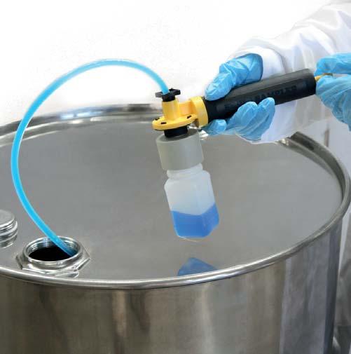 Pump Sampler Highly effective hand operated sample pump Pump Samplers allow the liquids to be quickly sampled.