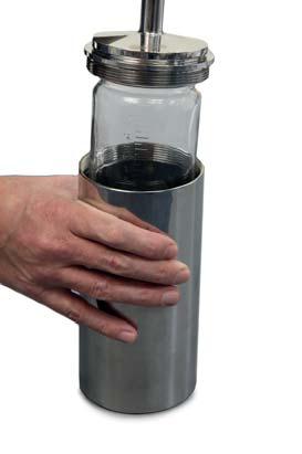 Single Point liquid sampling Sampler body - 316 stainless steel, Bottle - glass Ideal for taking quick