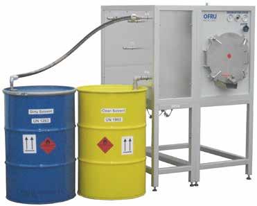 COMPACT Solvent Recovery Plant Easy and safe distillation not necessary.