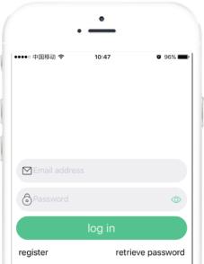 Then user can input email address and password to log in the APP. Add alarm host and connect WiFi for host: Firstly,add alarm host.