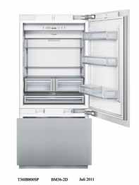 FREEDOM COLLECTION 36-INCH CUSTOM 2-DOOR BOTTOM FREEZER T36IB800SP T36IB800SP T36IB800SP 36-Inch Flush, 2-Door, Build Your Custom SPECIFICATIONS Total Capacity (cu. ft.) 19.