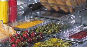 Increase yields and reduce points of cross-contamination with Cambro s innovative and durable polycarbonate lid collection for