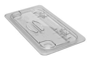 GripLid Molded-in polyurethane gasket on the lid grips the sides of the food pan, reducing spills and points of