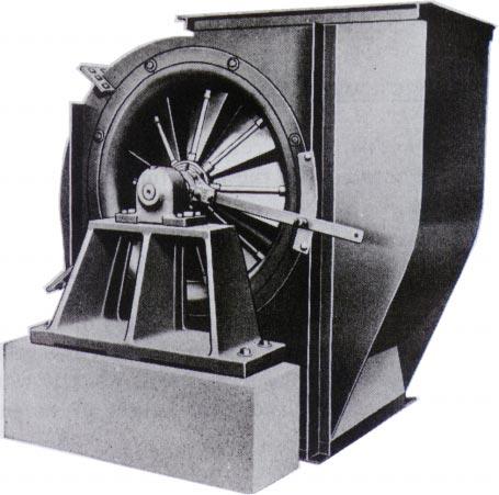 Figure 23 Forced Draft Fan with Inlet Damper Control 5. Variable Speed Coupling The speed of a fan driven by a constant speed motor can be varied by means of a variable speed coupling. Fig.