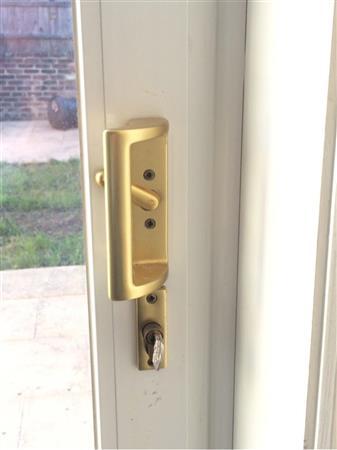 (Reception room 2) Brass effect lever handles with integrated