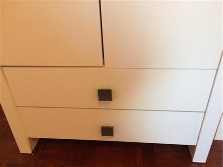 Double drawers, bottom drawer