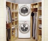 Before you Buy 1. Determine Your Installation Area Ensure that your laundry area is large enough: The washer and dryer are each 27" wide (54" wide when placed side-by-side) and 31.