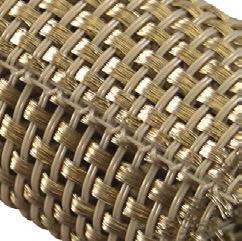 wrap-around sleeving designed for high performance EMI shielding of wire and cable bundles.