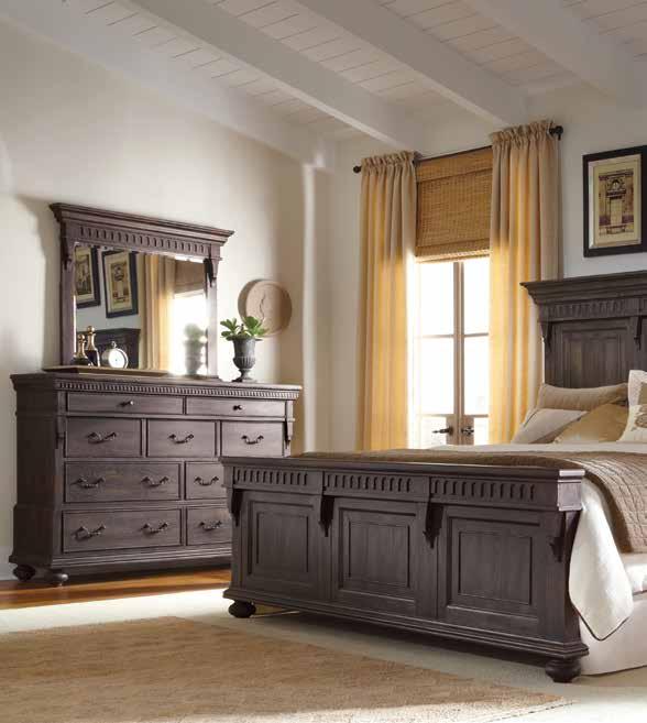 panel bed Kentshire is classic American design with a touch of English elements.