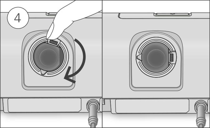 detaches from the base. 3. Remove the humidifier seal from the humidifier lid by pulling it away. 4.