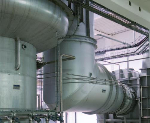 nhydro Evaporation Process FLLING FILM EVPORTION USING MVR FLOW MECHNICL VPOR RECOMPRESSION 1-3 Calandrias (MVR) Mechanical vapor recompression delivers substantial operational cost savings in areas