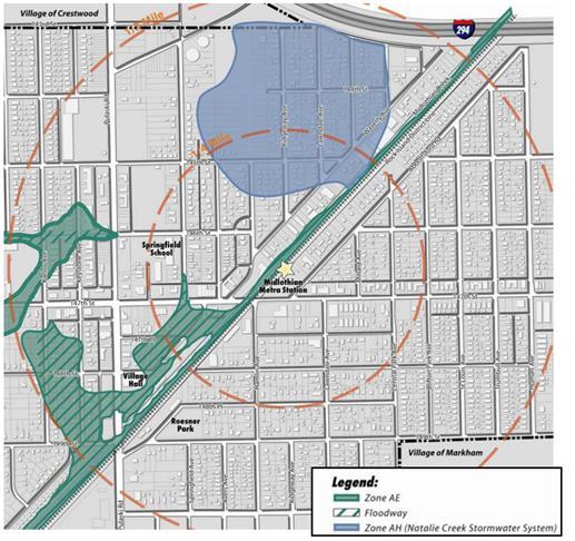 2005 VILLAGE CENTER ENHANCEMENT PLAN Location of Floodways and Floodplains The floodway area generally is the channel where the majority of the flow of water is occurring.