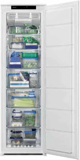 BUILT-IN COOLING: IN COLUMN FRIDGES AND FREEZERS ZBA32050SA ZBF22451SA A+ 177 323 ltr QUICK CHILL LED ELEC TRO NIC A+ 177 220 ltr NO FROST QUICK This large capacity fridge is ideal for large and busy