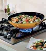 INSTANT HEAT Wok cooking often requires very high and rapid heat in order for ingredients such as vegetables to be