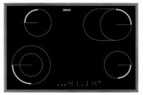 COOKING: CERAMIC HOBS ZEV6646XBA ZEV8646XBA 60 80 Electronic touch controls with digital displays not only make selection easier but also offer a larger choice of power levels and control.