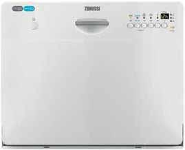 No need to compromise on quality for time. Compact outside but spacious inside, this efficient dishwasher is perfect for small households.