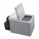 4 cubic feet 18+6 BI 41 Dual The BI 41 is a refrigerator or freezer box with stainless steel inner lining, plastic bottom section and a wire basket. It offers a range of 50 F to 14 F.