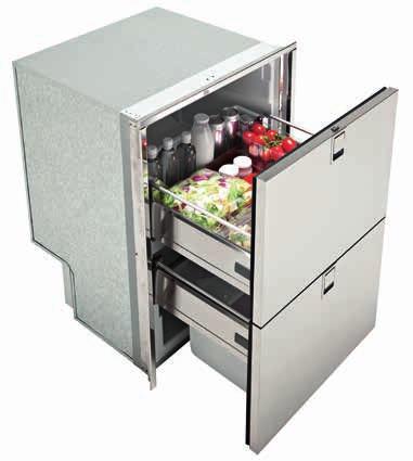 Special features of the drawer line include: Different side frames: 3 to 4 side frames available, in order to obtain flush mounted installation Different cooling systems: ventilated as standard,