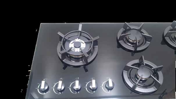 5 Burner Cooktop NEW FEATURES New Dual Control Wok Burner Precise outter ring flame control Precise inner