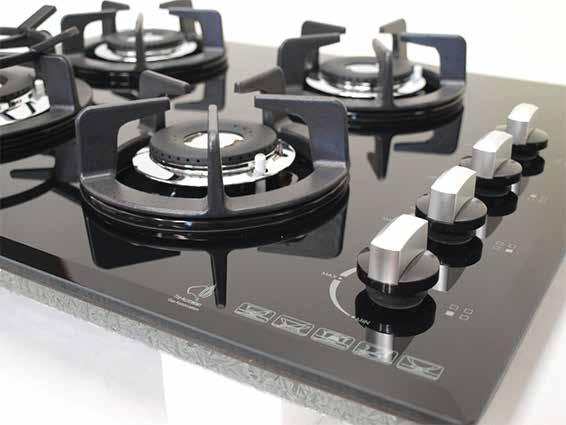 NEW Z SERIES With modern lines, bevelled edging, heavy duty cast iron, movable WOK support and complimenting control knobs, Goldline s new Z series range of cooktops are a standout inclusion to any