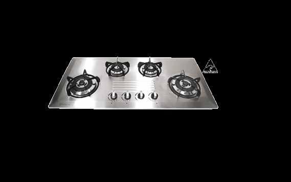 GL4SSNG-CAST COLOUR Silver MATERIAL Stainless Steel Brushed Finish GL4SSLPG-CAST COLOUR Silver MATERIAL Stainless Steel Brushed Finish 4 Burner