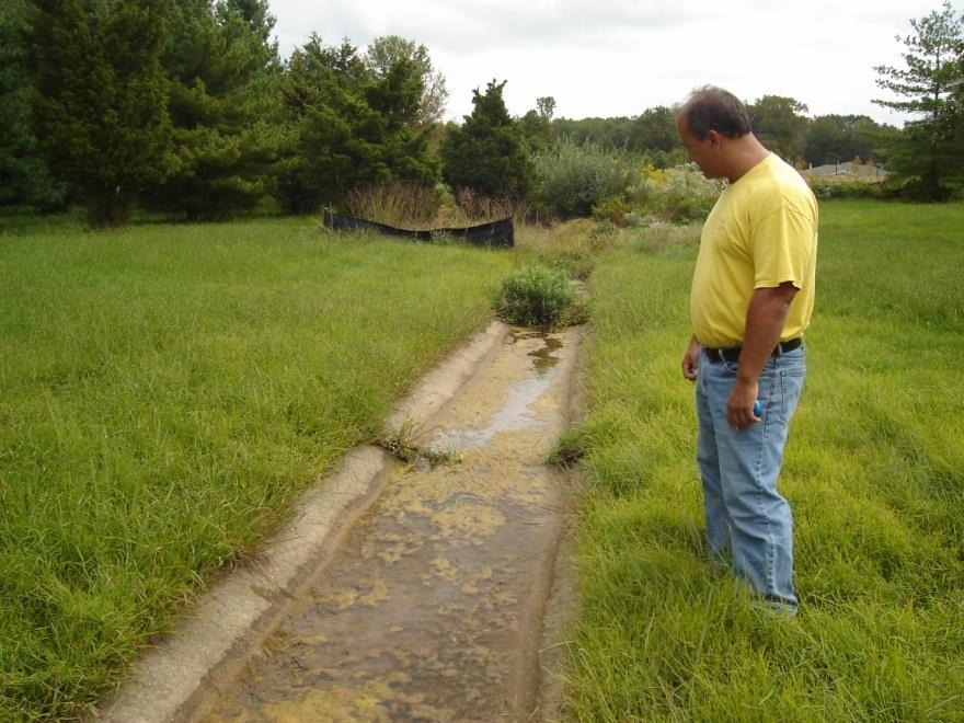 of stormwater infrastructure Implement detention basin maintenance training,