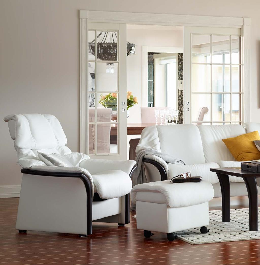 Gratifying functionality Lean back in the soft cushioning of Stressless Eldorado and experience its welcoming comfort.