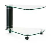 This table is height-adjustable and the glass plate can easily be tilted and transformed into a standing PC-table.