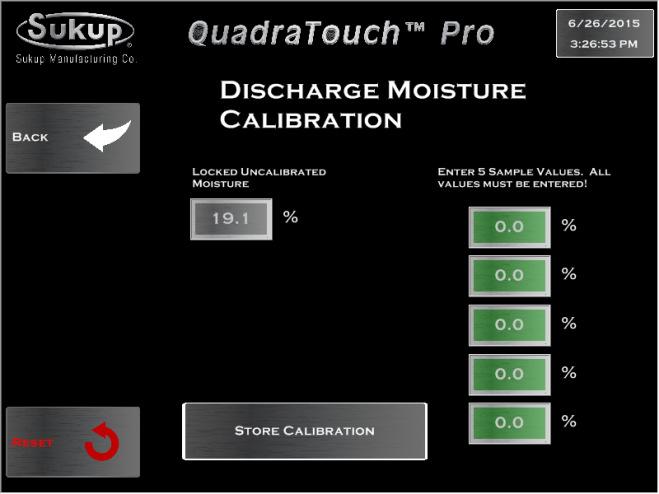 Tools Calibrate Sensors Discharge Moisture 1-minute sampling period Tools Calibrate Sensors Discharge Moisture The Locked, Uncalibrated Moisture value is