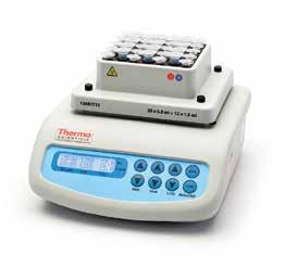 u dry baths Thermo Scientific Thermal Mixer A versatile mixer offers variable speed and temperature control with a choice of blocks for microtubes and microplates.