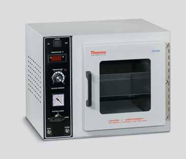 u ovens Thermo Scientific Vacuum Ovens Maximum flexibility, with a maximum temperature of 220 C (428 F), two control configurations and display options Model 3608-5 (with LED) Required Accessories:
