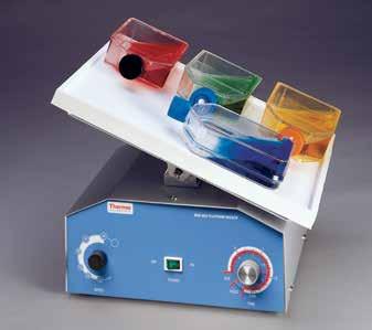 u rockers, rotators & mixers Thermo Scientific Vari-Mix Platform Rocker Provides steep angle rocking for applications such as hybridization, blotting and staining or destaining gels Variable speed