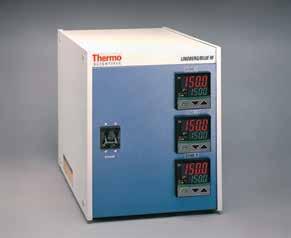 u furnaces Thermo Scientific Controllers for Lindberg/Blue M1200 C Tube Furnaces Temperature accuracy and options for over-temperature control and multiple segment configuration Fully wired with