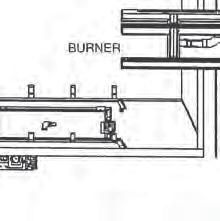 FIGURE 1. 3. Lift and remove Burner Deflectors from Burner.