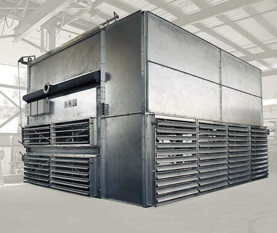 Water / Glycol Cooler Location: Alberta, Canada Tubes: Carbon steel tubes with aluminum corrugated plate fins Unit Configuration: