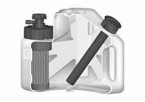 THE CUT AWAY OF THE LIFESAVER CUBE Unique twist/push top with child friendly on/off tap Tap outlet Protective mesh to protect cartridge Removable hand pump for easy filling Replaceable LifeSaver