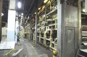 First and second section dryers have open gear drives with a mixture of