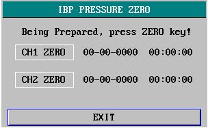 The alarm occurs when the value exceeds the set limits. IBP alarm limits: Pressure Label Max. Alarm High Min.