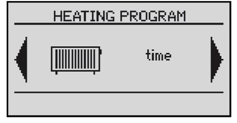 1 Set the mode a heating circuit: a. time - according to preset ranges b.