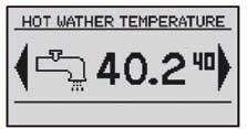 desired temperature (small font).