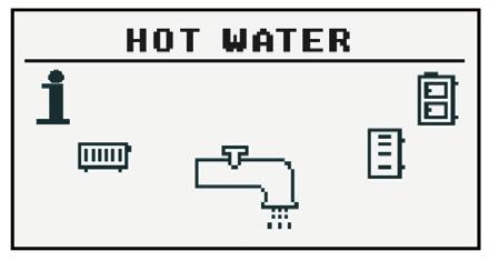 12.2 Hot water 12.2.1 Selection of circuit Allows you to select the number of hot water circuit.