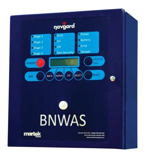63 Marine Instrumentation BNWAS are designed to monitor bridge activity and detects any problems affecting officers on the bridge that could lead to an accident.