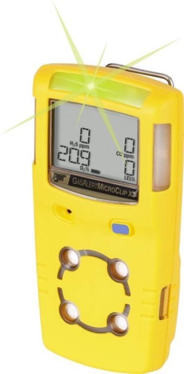 Gas Detection- Portable 06 The slim and compact GasAlertMicroClip XL provides affordable protection from atmospheric hazards.