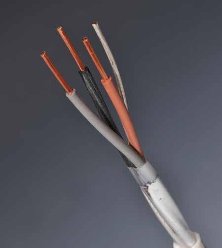 cables granting the best performances in case of fire, while reducing fumes and acid gases emission and granting the circuit integrity even